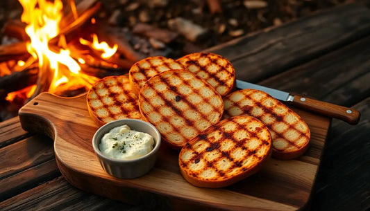 Homemade Grilled Bread with Garlic Butter: A Simple Yet Elegant Campfire Staple