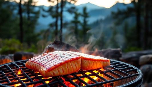 Savor the Flavors of Japan: Grilled Teriyaki Salmon by the Campfire