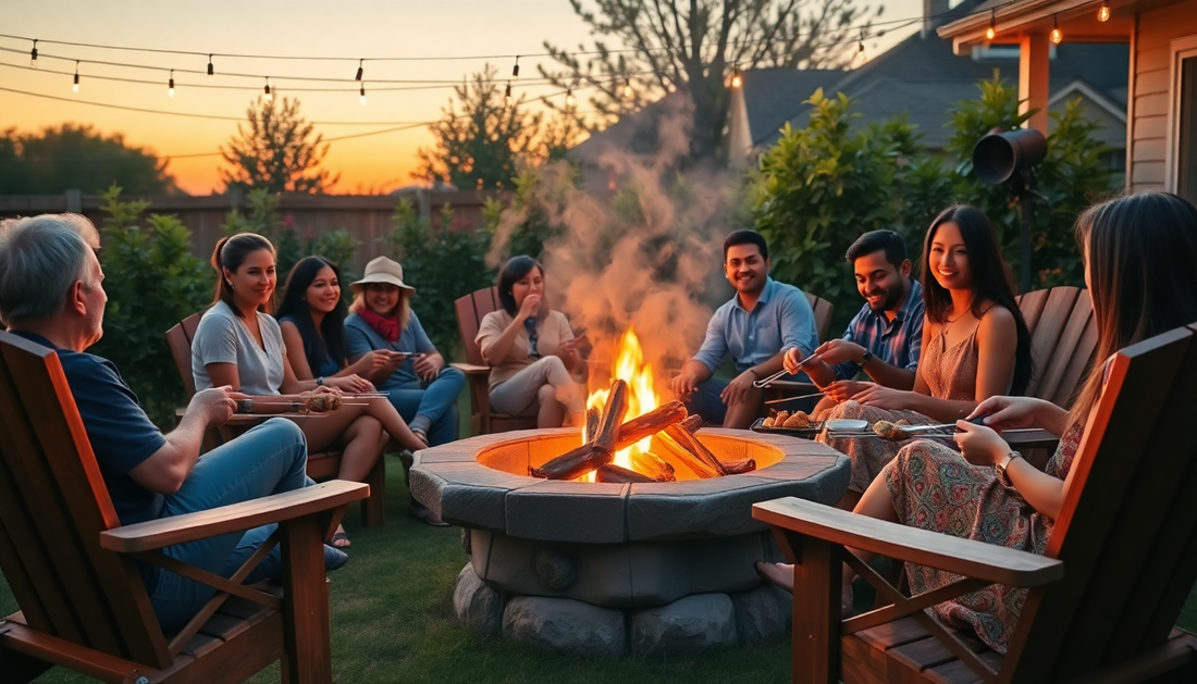 A Night of American Fire Pit Magic with Thai and Indian BBQ