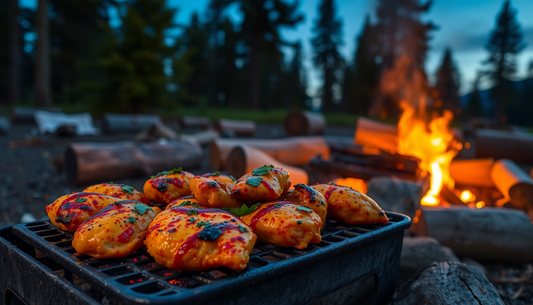 Ignite Your Taste Buds: Indian-Spiced Grilled Chicken by the Campfire