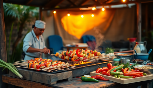 Thai Street Food by the Fire: Grilled Delights in Your Backyard