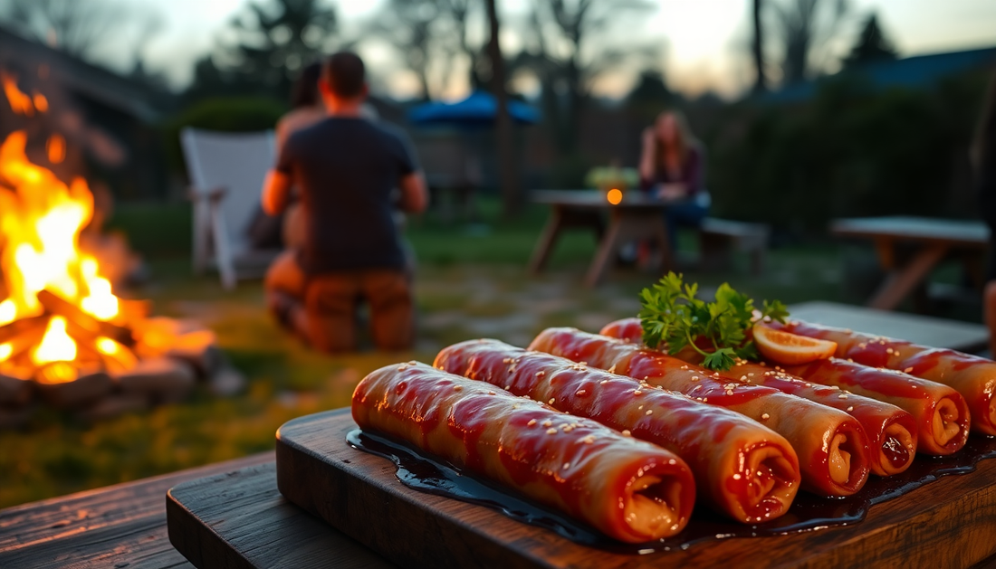 Elevate Your Backyard Campfire with Chinese Five-Spice Beef Rolls