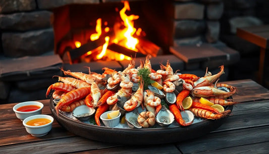 Seafood Platter by the Fire: Bringing the Ocean to Your Backyard