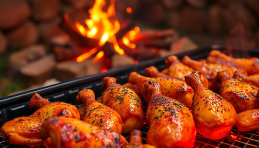 Spiced Grilled Chicken Legs for a Flavorful Backyard Bonfire Feast