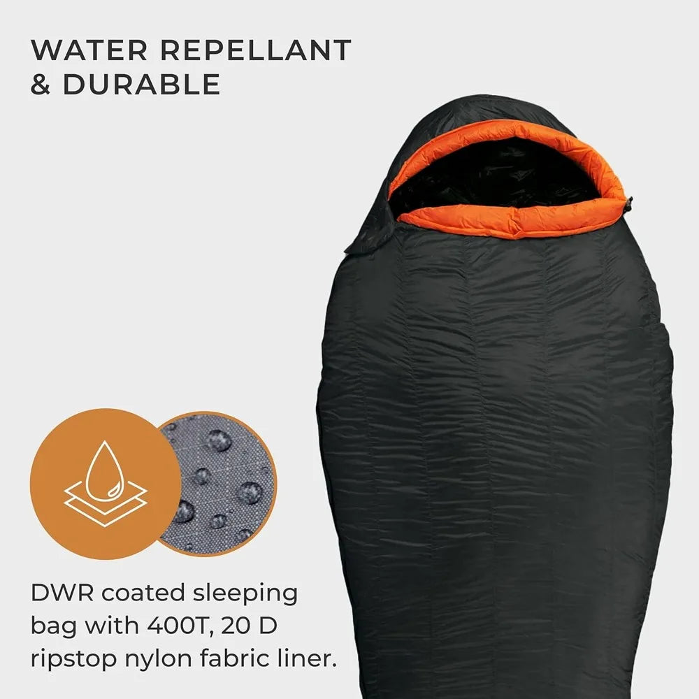 0°F Cold Weather Mummy Sleeping Bag - 800 FP Goose Down