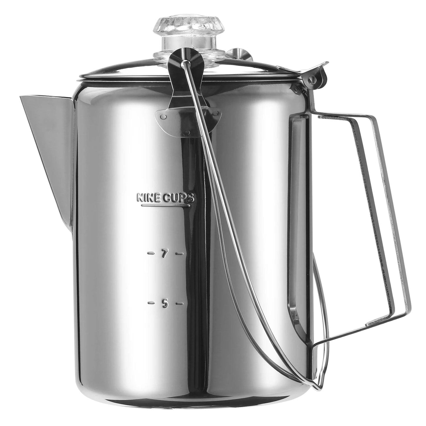 TakeFunGOGOGO 1.2L Stainless Steel Camping Percolator TakeFunGOGOGO 