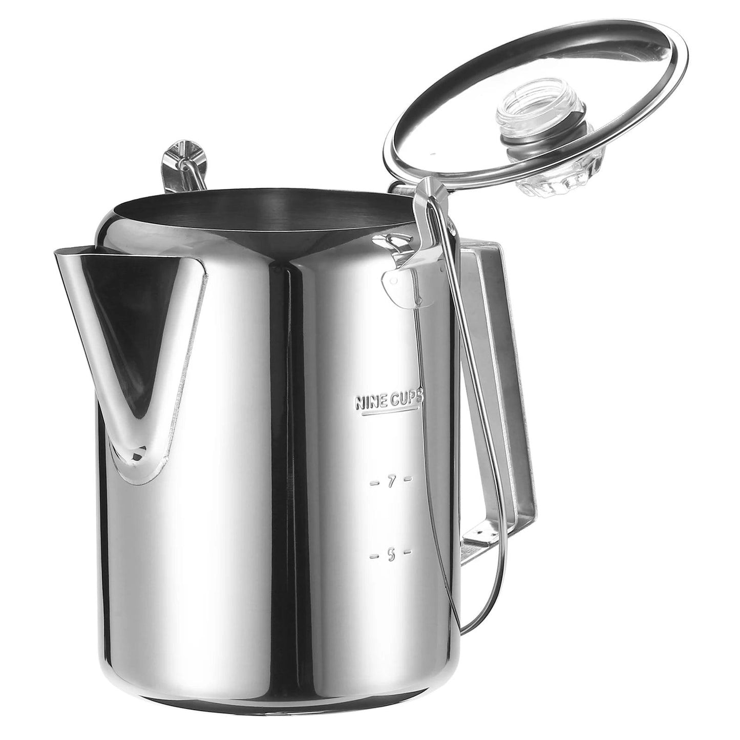 TakeFunGOGOGO 1.2L Stainless Steel Camping Percolator TakeFunGOGOGO 