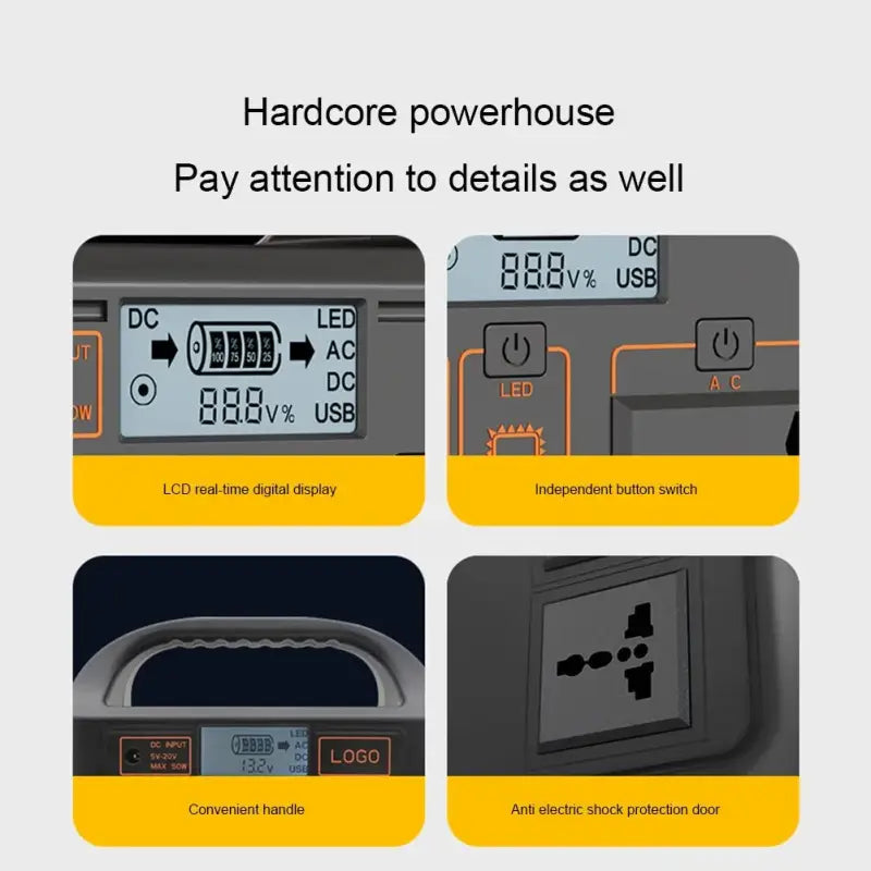 100W Portable Solar Power Station - 电池