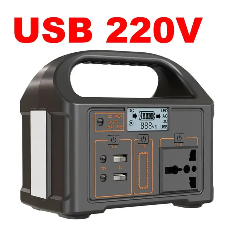 100W Portable Solar Power Station - USB 220V - 电池