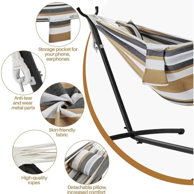 2-Person Hammock & Wheeled Stand Set - 吊床