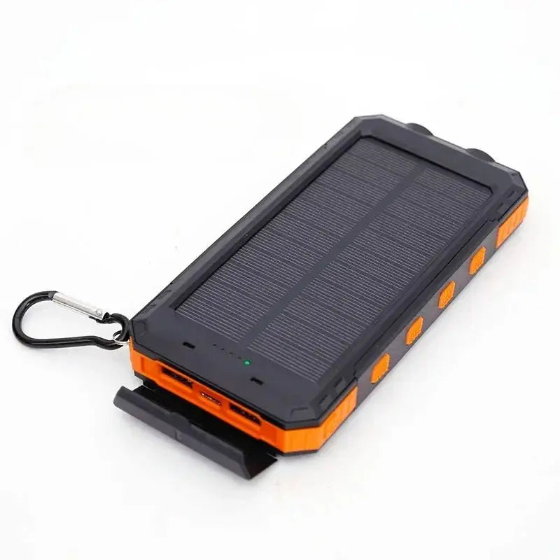 200000mAh Outdoor Waterproof Power Bank with Solar Panel and Flashlight - 电池