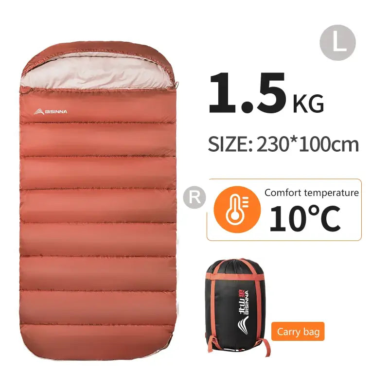 3-Season Large Sleeping Bag - RedL - 睡袋