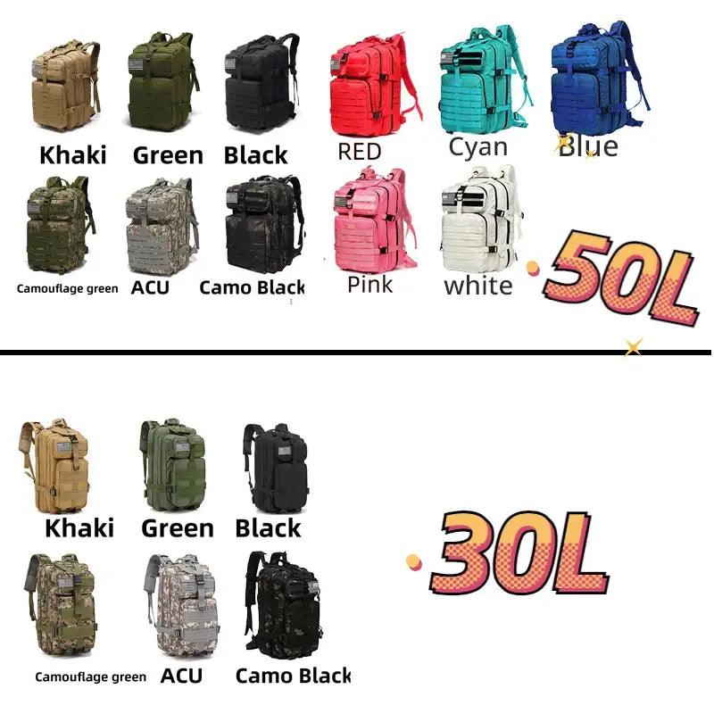 Unleash Your Inner Explorer with Our 30L 50L Waterproof Backpack TF Adventure