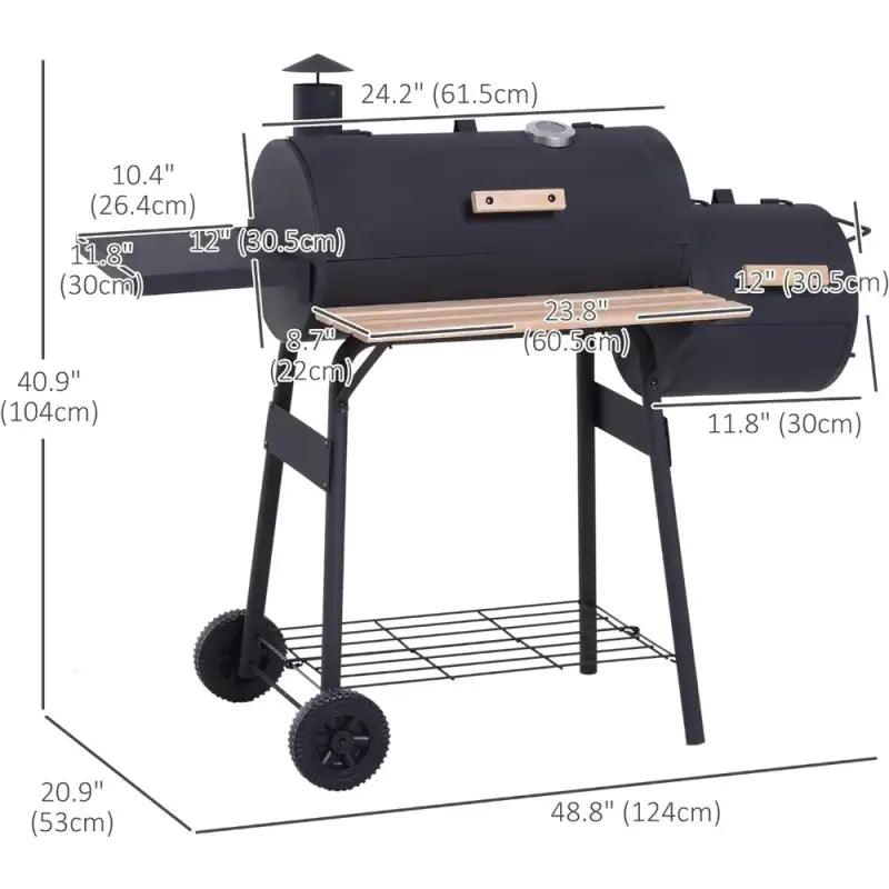 TakeFunGOGOGO Portable Barrel Charcoal BBQ Grill TFgogogo 