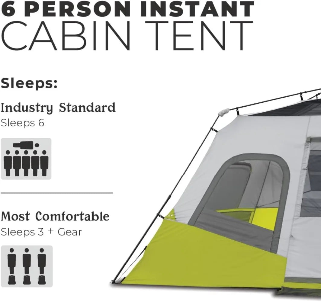 Instant Cabin Tent - 6 Person