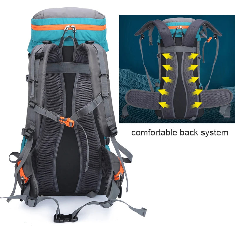 65L Waterproof Mountaineering Backpack