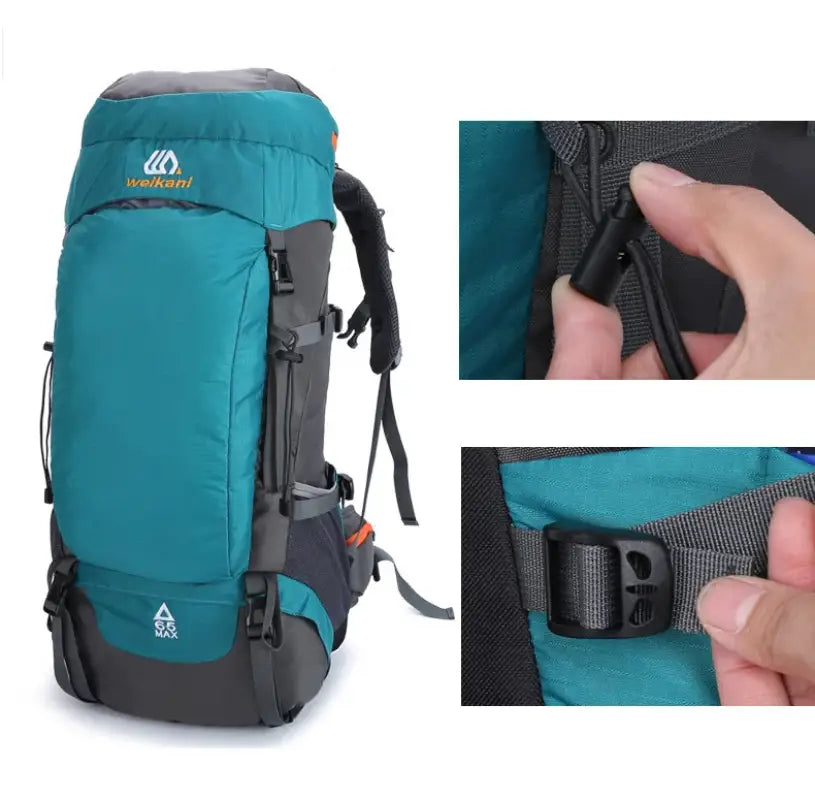 65L Waterproof Mountaineering Backpack - 背包