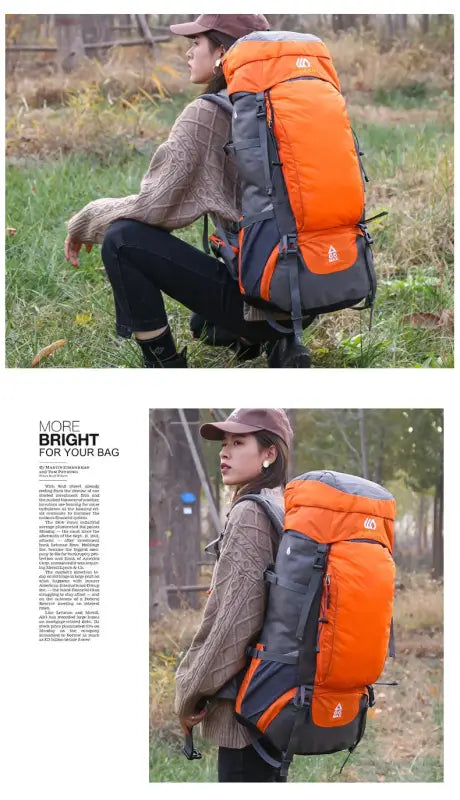 65L Waterproof Mountaineering Backpack - 背包