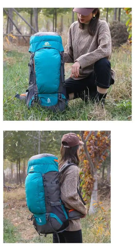 65L Waterproof Mountaineering Backpack - 背包