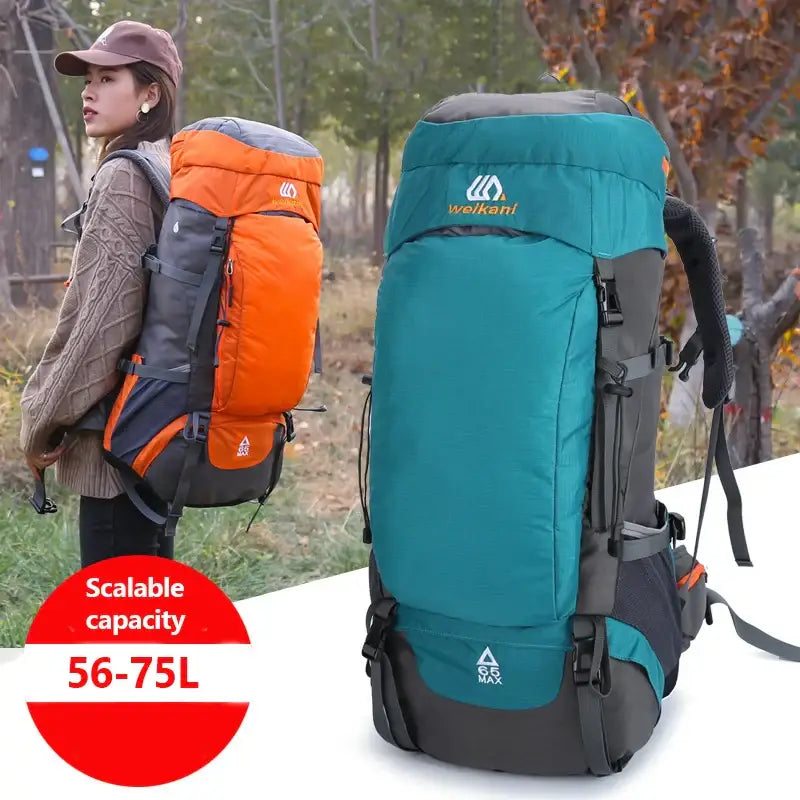 65L Waterproof Mountaineering Backpack - 背包