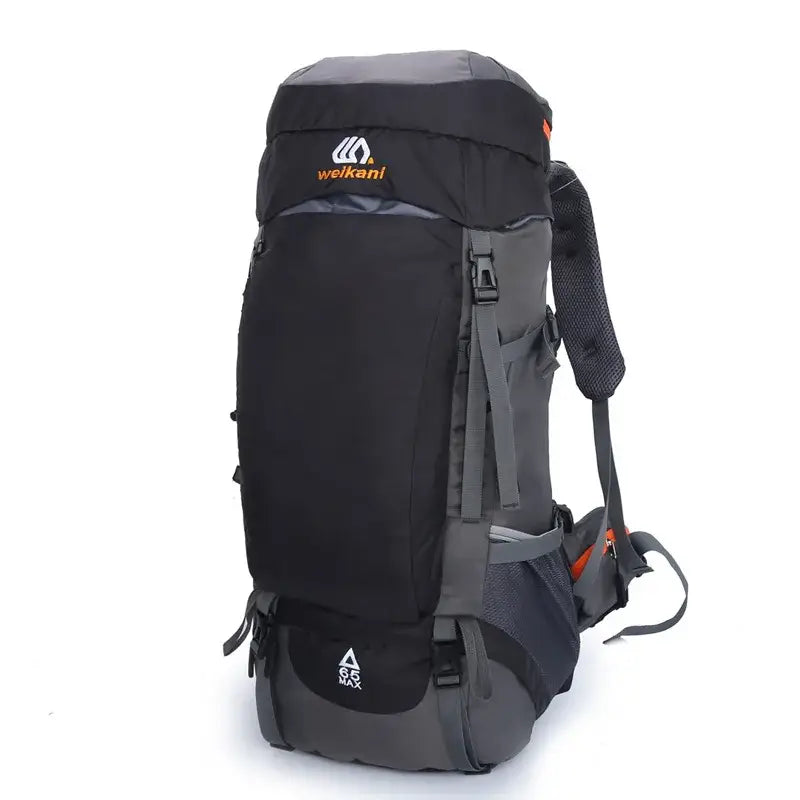 65L Waterproof Mountaineering Backpack - 65L Black - 背包