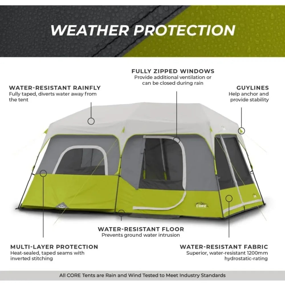 9-Person 3-Season Camping Tent