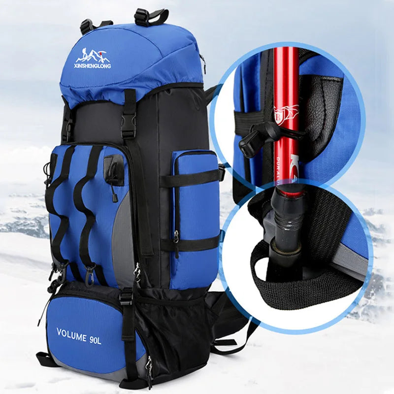 Large Capacity Waterproof Hiking Backpack