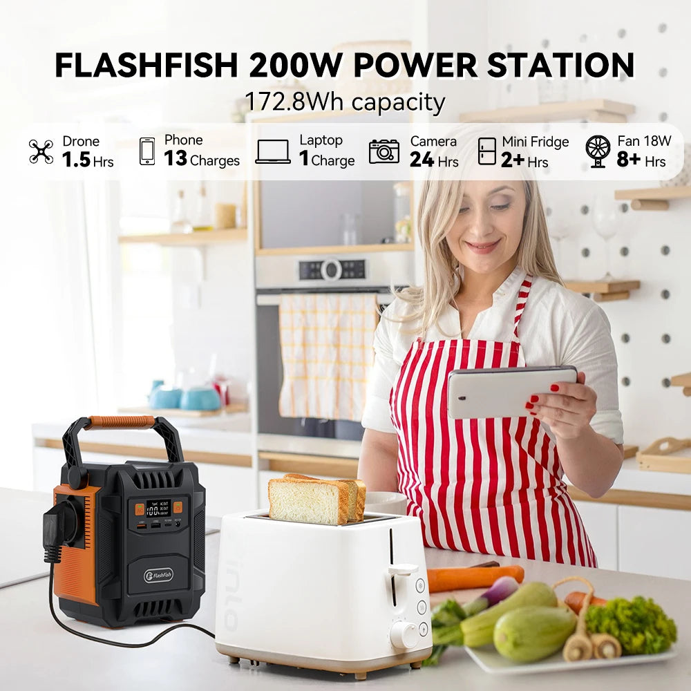 Flashfish 200W Solar Generator