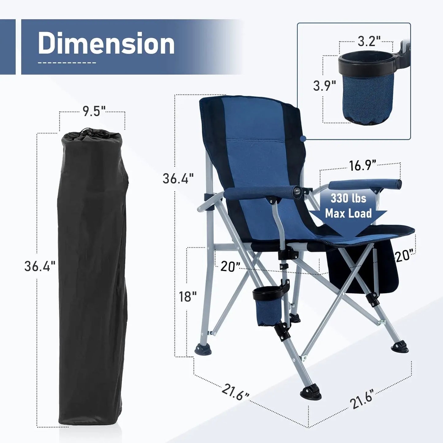 Heavy Duty Folding Camping Chair