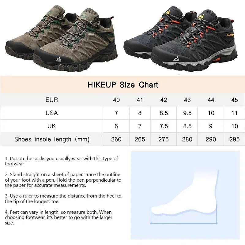 Durable Leather Hiking Shoes