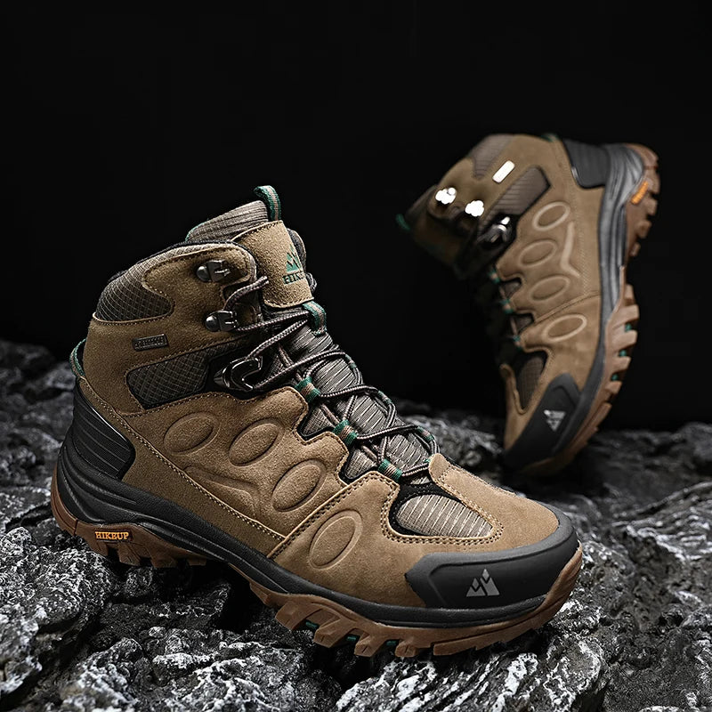 Waterproof High-Top Hiking Boots