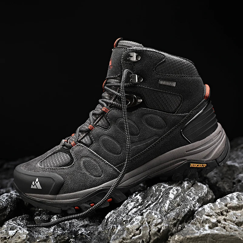 Waterproof High-Top Hiking Boots