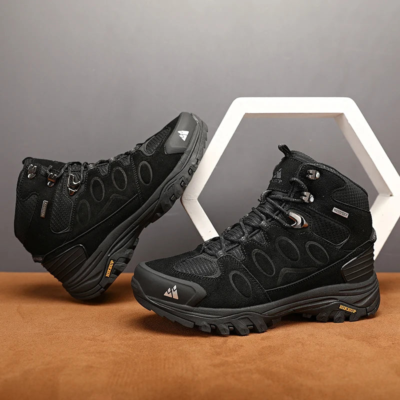 Waterproof High-Top Hiking Boots