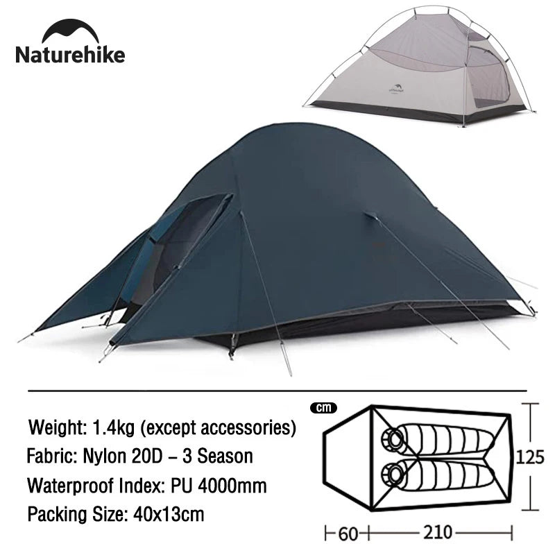 Ultralight 2-Person Camping Tent