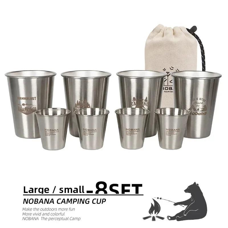 TakeFunGOGOGO Portable Stainless Steel Cup Set TakeFunGOGOGO 