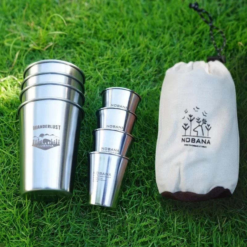 TakeFunGOGOGO Portable Stainless Steel Cup Set TakeFunGOGOGO 