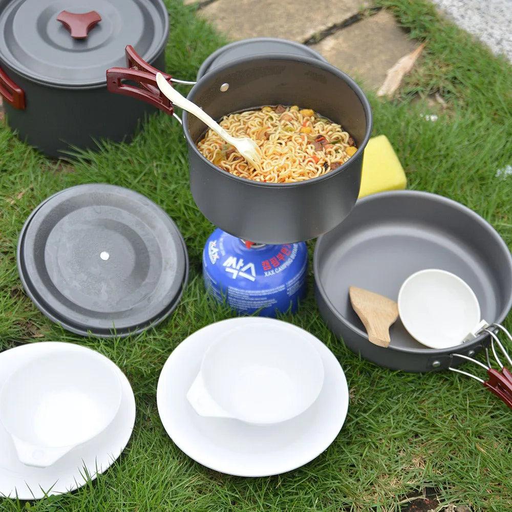 TakeFunGOGOGO Non-Stick Lightweight Camping Cookware Kit TakeFunGOGOGO 