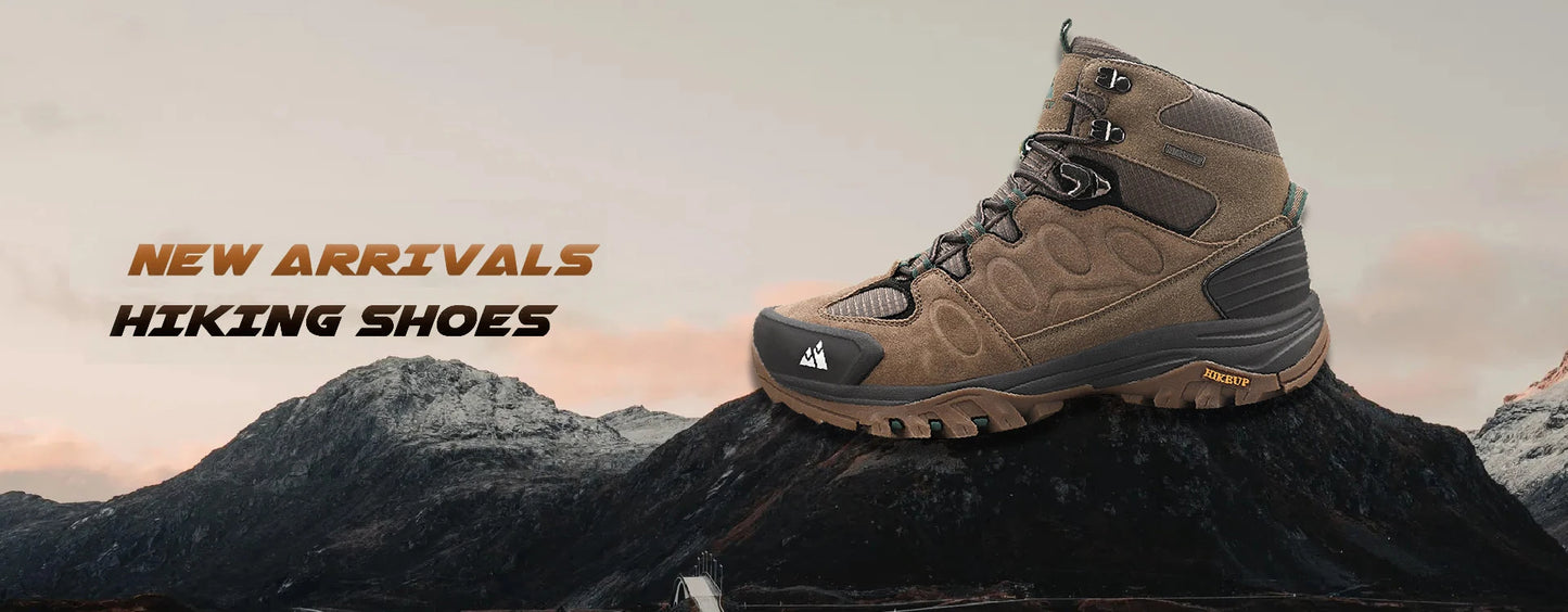 Waterproof High-Top Hiking Boots