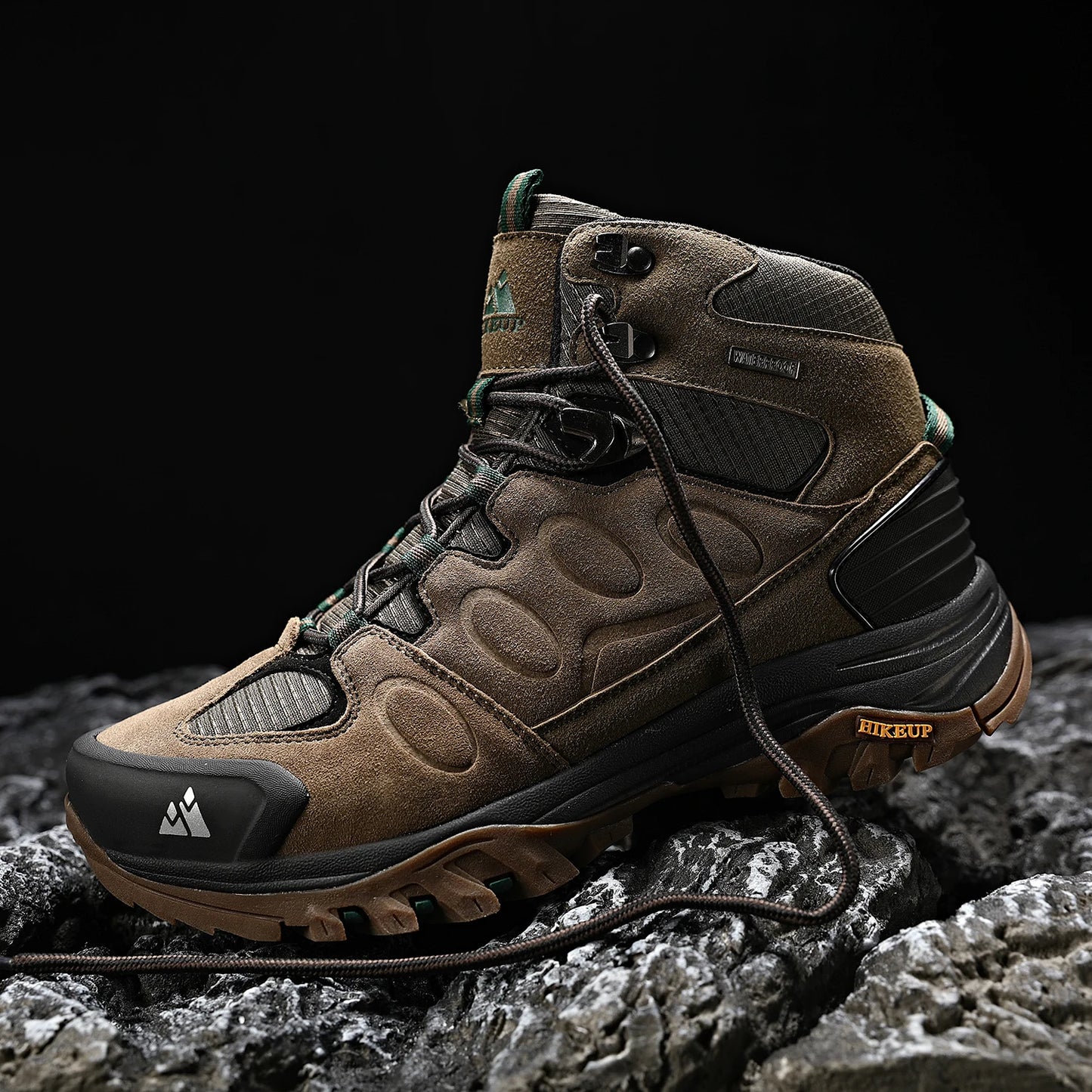 Waterproof High-Top Hiking Boots