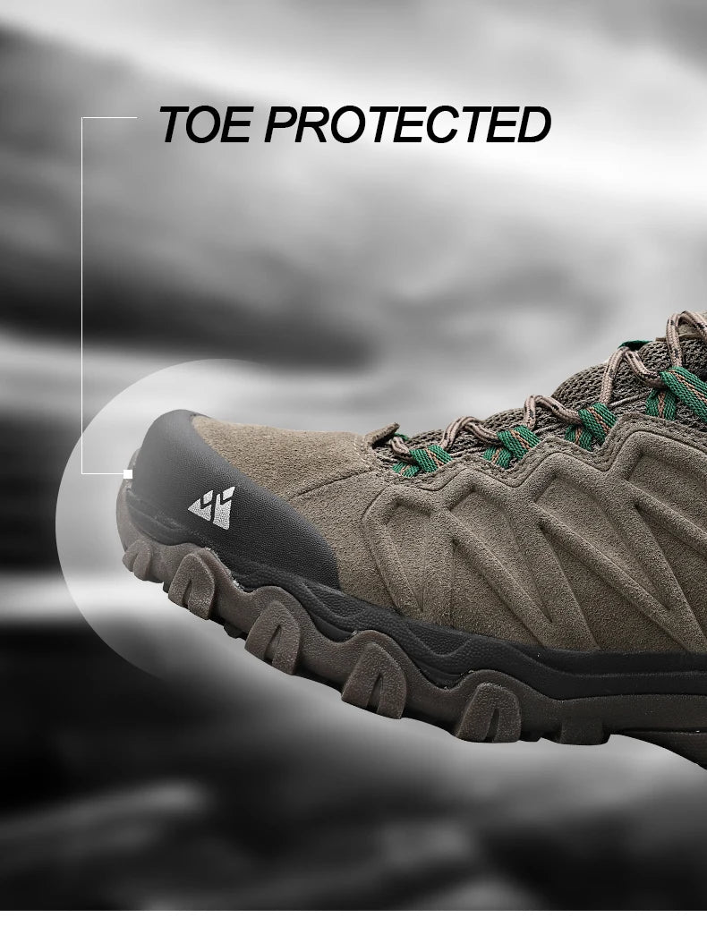 Durable Leather Hiking Shoes