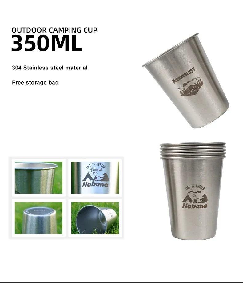 TakeFunGOGOGO Portable Stainless Steel Cup Set TakeFunGOGOGO 