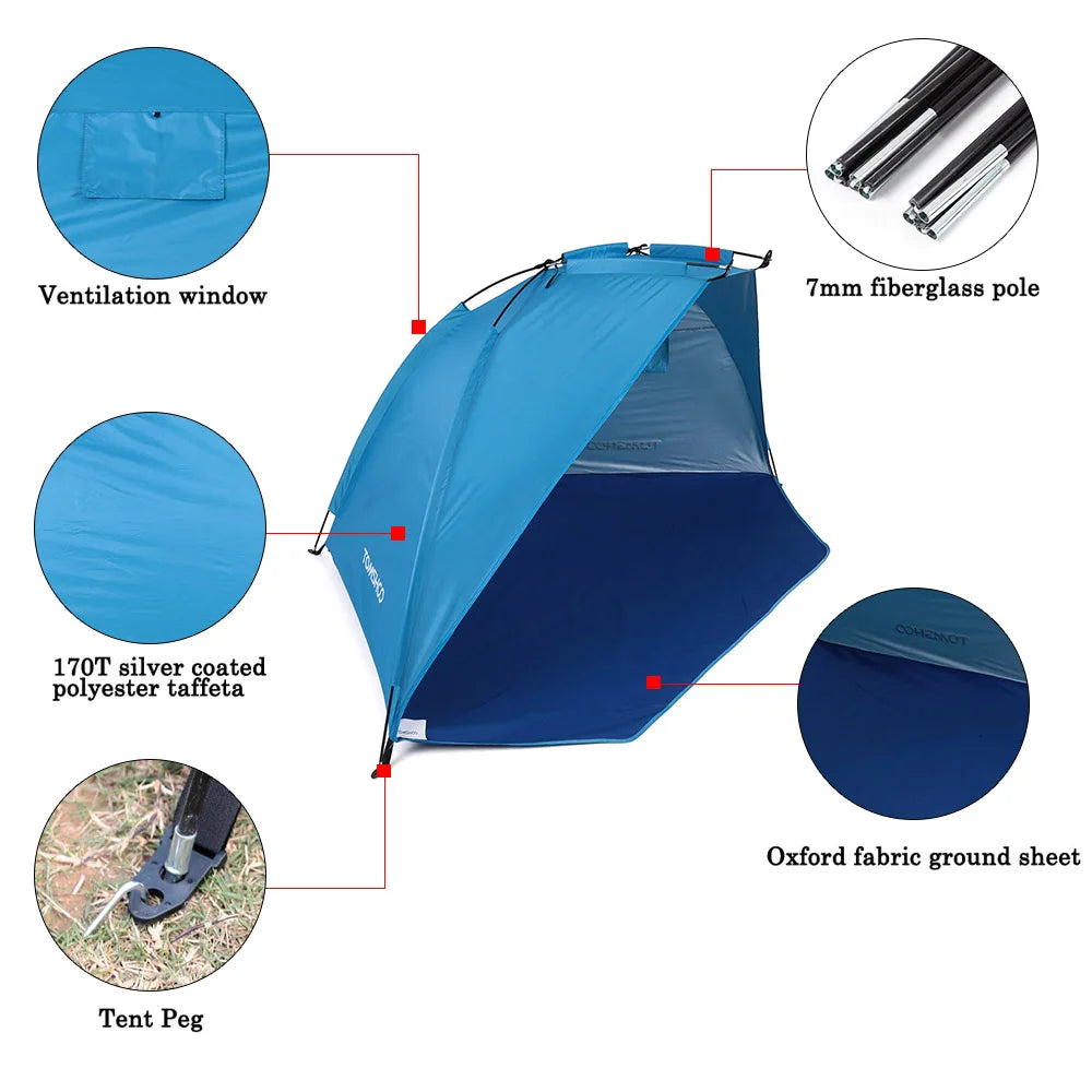 Ultralight UV-Protective Beach Tent