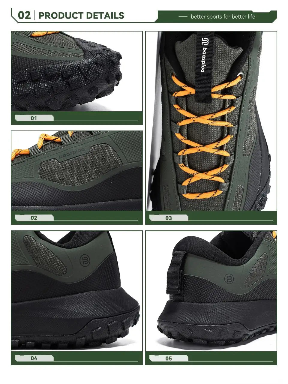 Men's Anti-Splash Hiking Sneakers