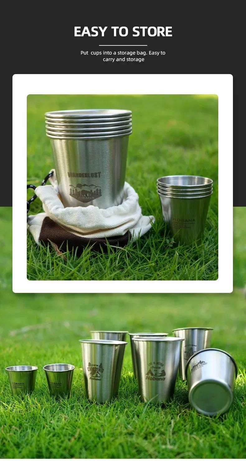 TakeFunGOGOGO Portable Stainless Steel Cup Set TakeFunGOGOGO 