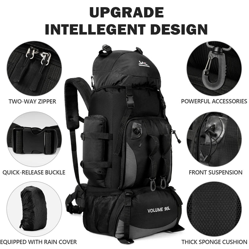 Large Capacity Waterproof Hiking Backpack