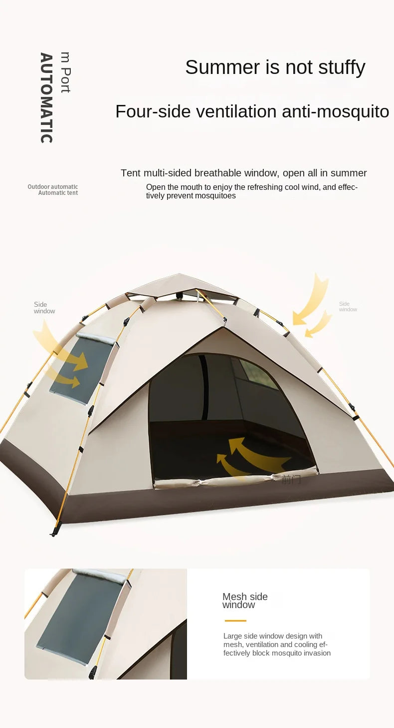 Full-Auto 3-4 Person Camping Tent