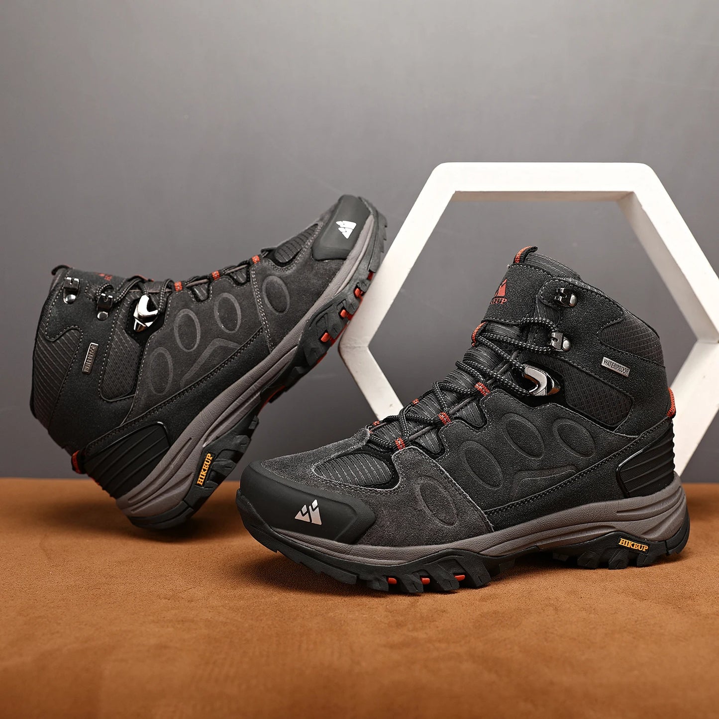 Waterproof High-Top Hiking Boots