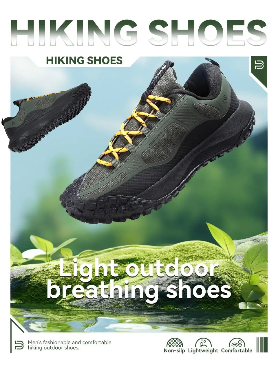 Men's Anti-Splash Hiking Sneakers