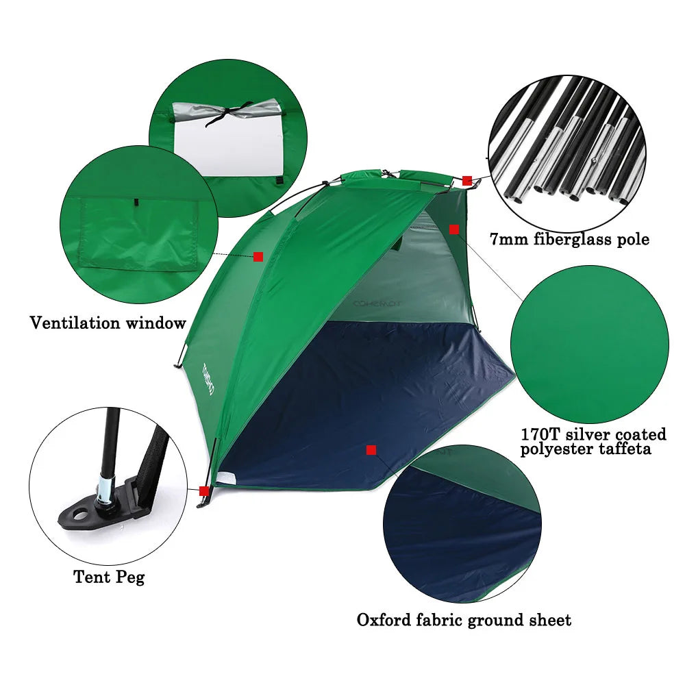 Ultralight UV-Protective Beach Tent