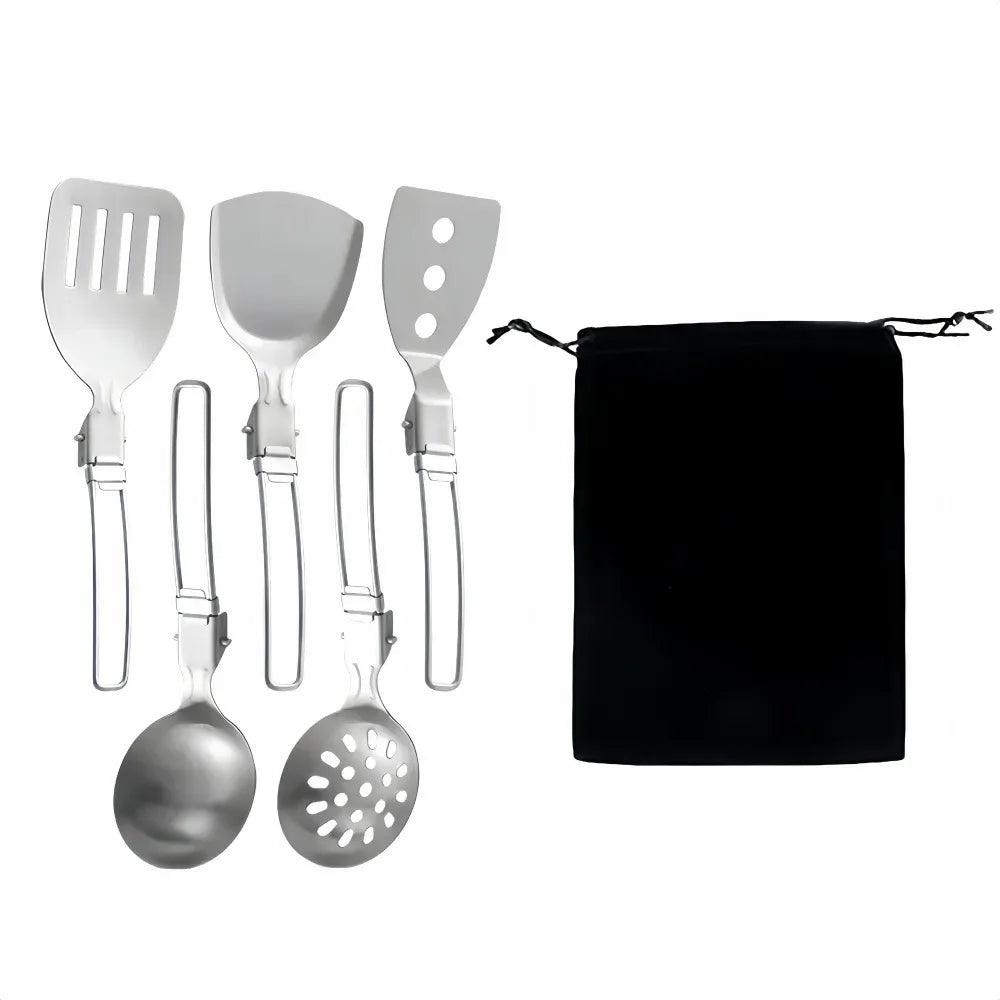 TakeFunGOGOGO Foldable Stainless Steel Spatula-Shovel-Ladle TakeFunGOGOGO 